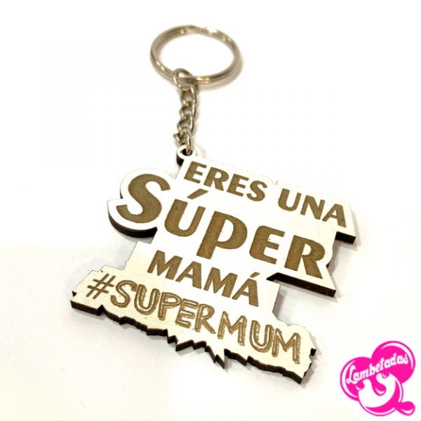 Día de la madre, Regalo original día de la madre, Llavero letras mamá, Llavero Súper mamá, #SUPERMUM
