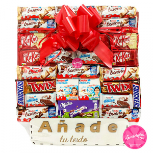 Cesta de #regalo de dulces de #Chocolate Cesta de dulces de chocolate!!  #Tratar